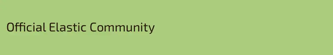 Official Elastic Community